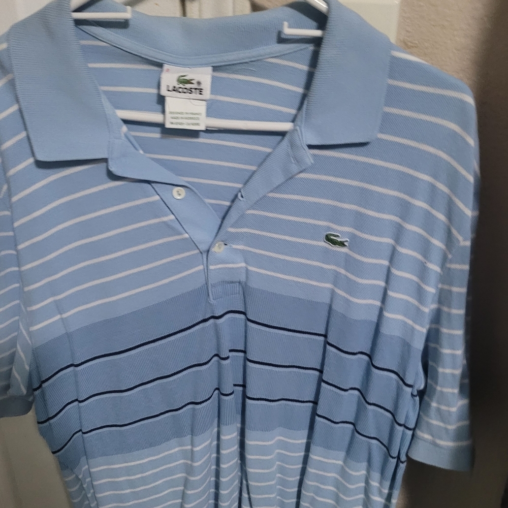 Lacoste polo size 8